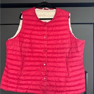 Red Marina Rinaldi Sport Reversible Puffer Vest